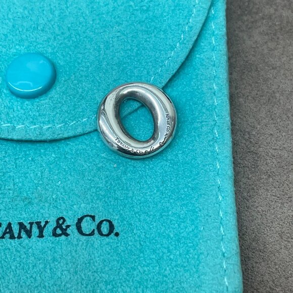 Tiffany & Co. Elsa Peretti Sevillana O Pendant in 925 Sterling Silver with Pouch - Picture 4 of 5